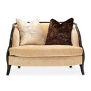 AICO Malibu Crest Chair & A Half in Dark Espresso - Furniture Now (CA)