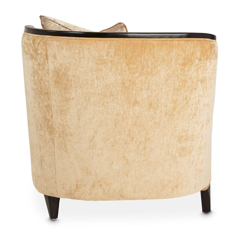 AICO Malibu Crest Chaise in Dark Espresso - Furniture Now (CA)