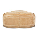 AICO Malibu Crest Clover Cocktail Ottoman in Dark Espresso - Furniture Now (CA)