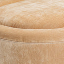 AICO Malibu Crest Clover Cocktail Ottoman in Dark Espresso - Furniture Now (CA)