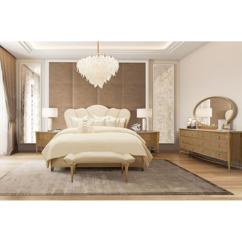 AICO Villa Cherie Mirror in Caramel - Furniture Now (CA)