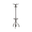 Kiefer Coat Rack with 12 Hooks Black - Furniture Now (CA)