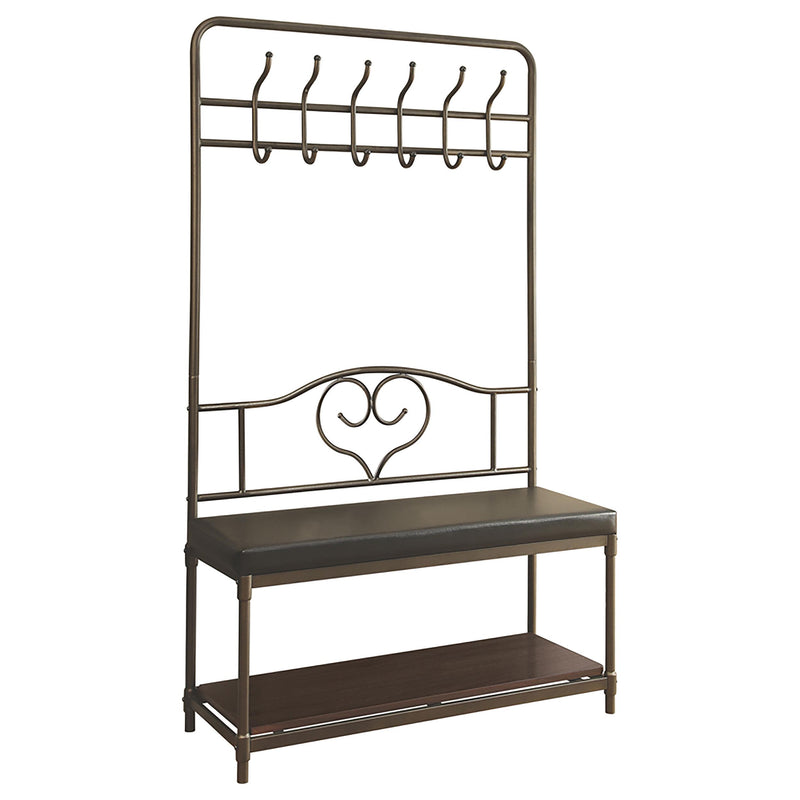 Kiefer Coat Rack with 12 Hooks Black - Furniture Now (CA)