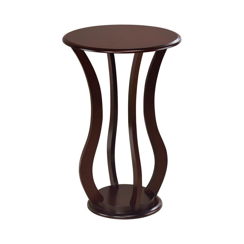 Elton Round Top Accent Table Cherry - Furniture Now (CA)
