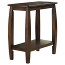 Raphael 1-shelf Chairside Table Cappuccino - Furniture Now (CA)