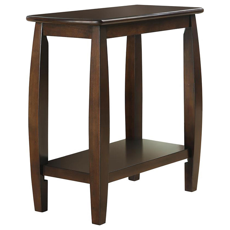 Raphael 1-shelf Chairside Table Cappuccino - Furniture Now (CA)
