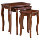 Daphne 3-piece Curved Leg Nesting Tables Warm Brown - Furniture Now (CA)