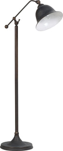 Eduardo Bell Shade Floor Lamp Dark Bronze - Furniture Now (CA)