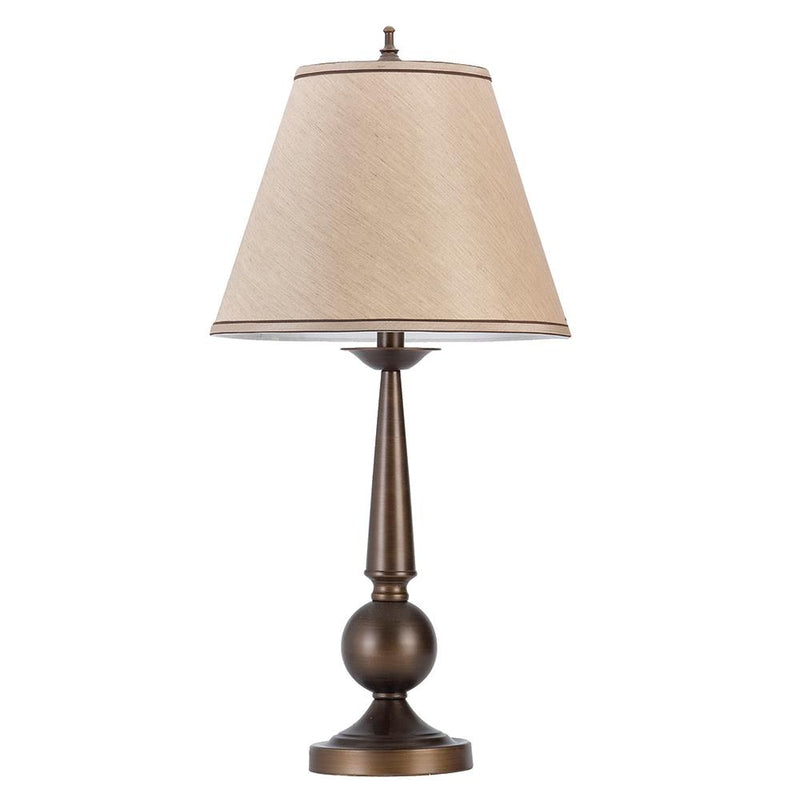 Ochanko Cone shade Table Lamps Bronze and Beige (Set of 2) - Furniture Now (CA)