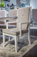 Aico Furniture Horizons Arm Chair in Cloud White (Set of 2) - Furniture Now (CA)