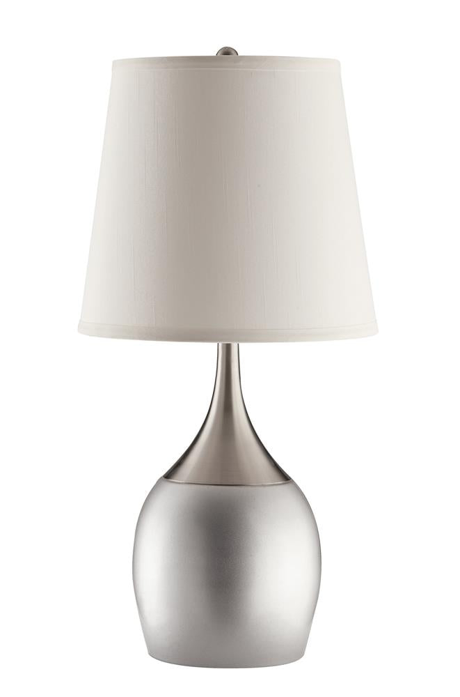 Tenya Empire Shade Table Lamps Silver and Chrome (Set of 2) - Furniture Now (CA)