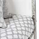 Aico State St King Metal Panel Bed in Glossy White - Furniture Now (CA)