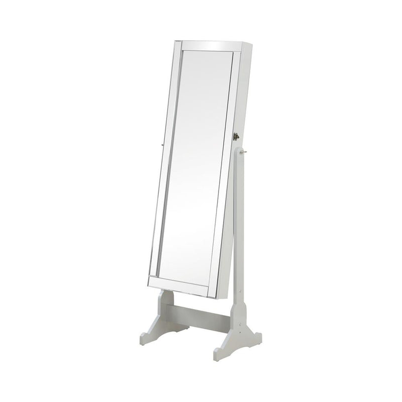 Yvonne Storage Jewelry Cheval Mirror Grey - Furniture Now (CA)