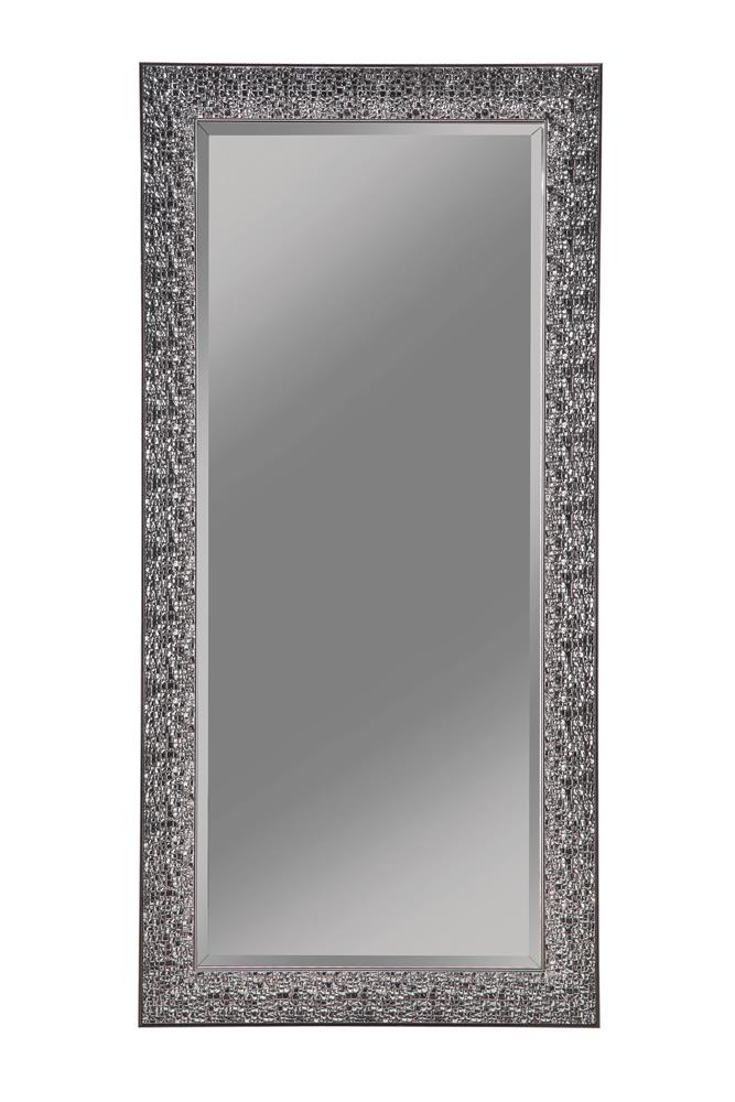Rollins Rectangular Floor Mirror Black - Furniture Now (CA)