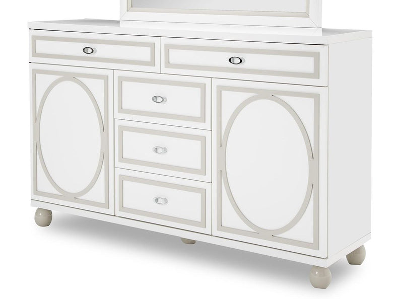 AICO Sky Tower Dresser in White Cloud - Furniture Now (CA)
