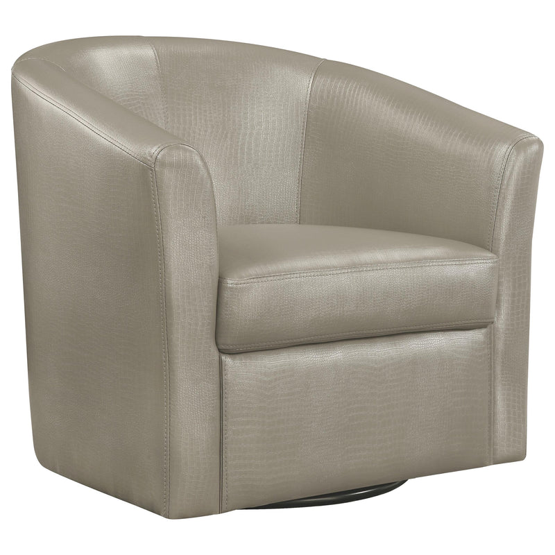 Turner Upholstery Sloped Arm Accent Swivel Chair Champagne - Furniture Now (CA)