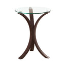 Edgar Round Accent Table Cappuccino - Furniture Now (CA)