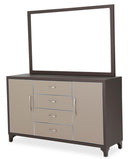 Aico 21 Cosmopolitan Mirror in Taupe/Umber - Furniture Now (CA)