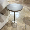 AICO Furniture Lotus Bay Chairside Table in Sand image
