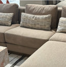 AICO Furniture Portrait Armless Chair Toffee in Sienna Brown image