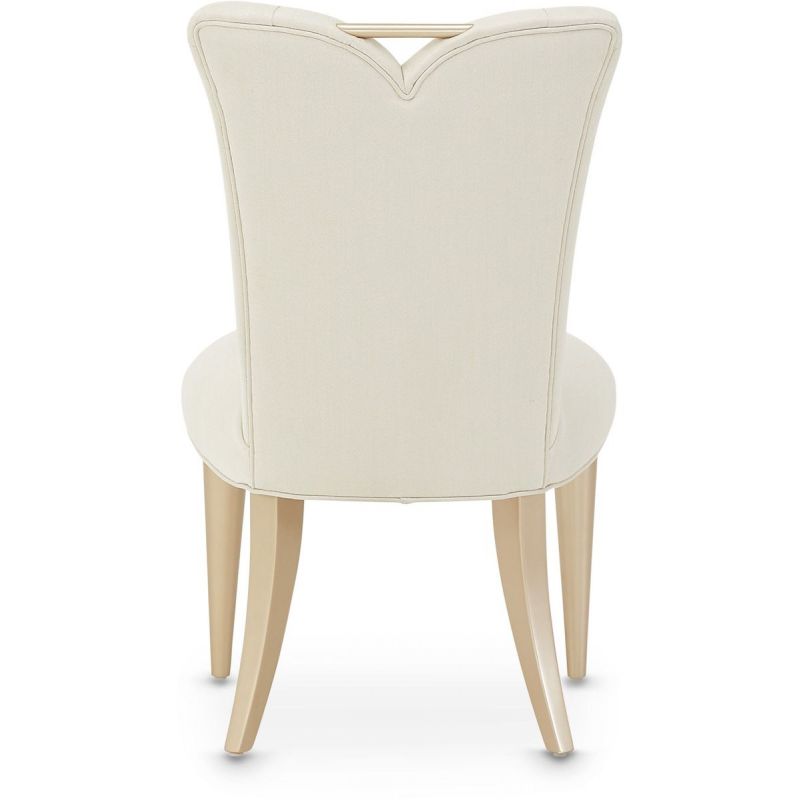 AICO La Rachelle Side Chair in Medium Champagne (Set of 2) - Furniture Now (CA)