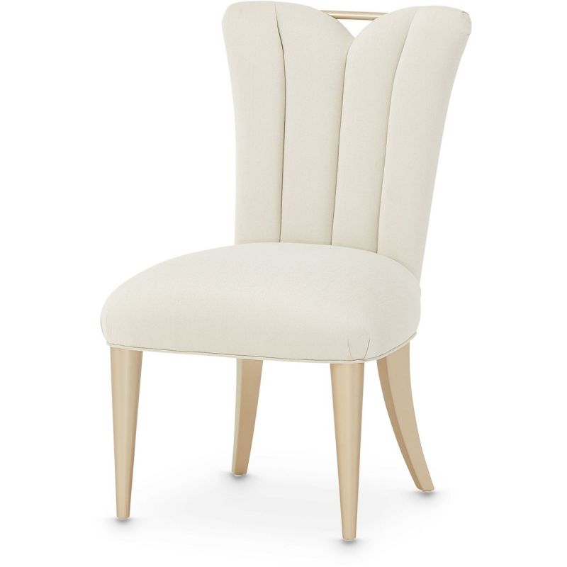 AICO La Rachelle Side Chair in Medium Champagne (Set of 2) - Furniture Now (CA)