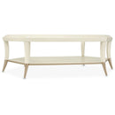 AICO La Rachelle Hexagon Cocktail Table w/Glass in Medium Champagne - Furniture Now (CA)