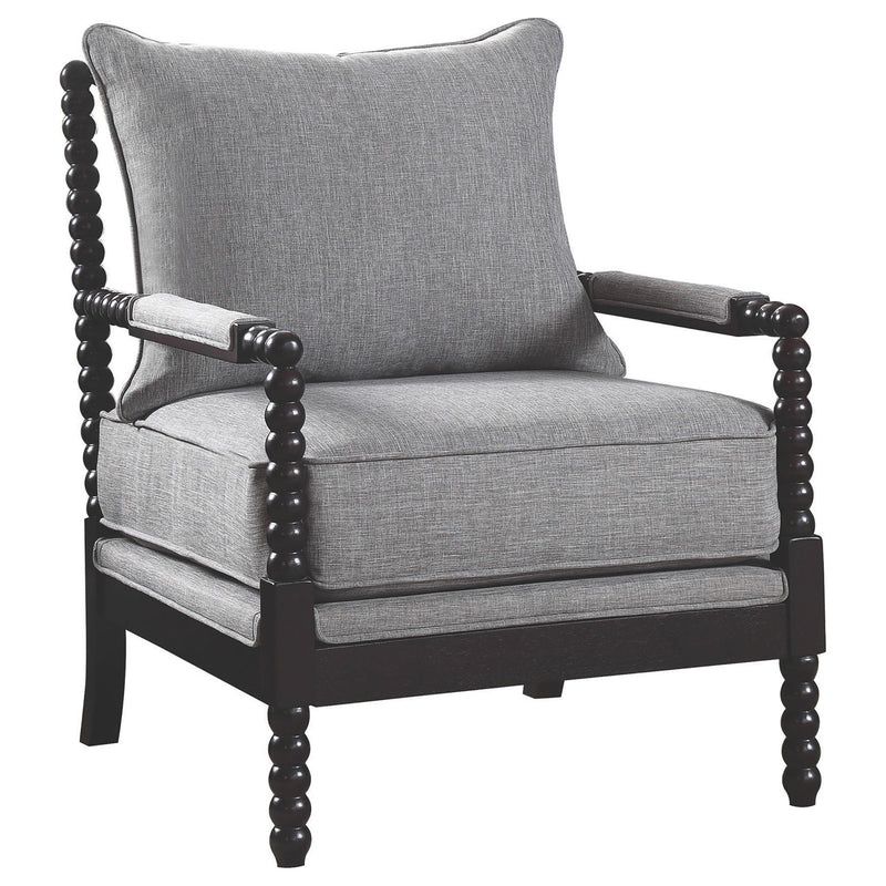 Blanchett Cushion Back Accent Chair Grey and Black - Furniture Now (CA)