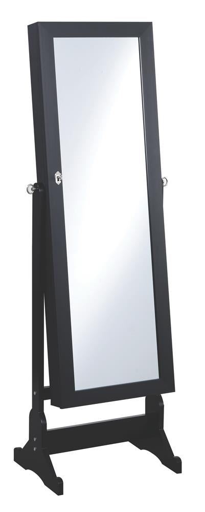 Tutuola Jewelry Cheval Mirror Black - Furniture Now (CA)