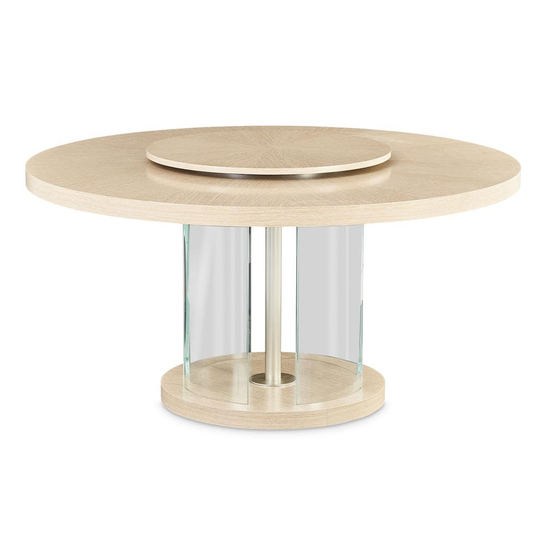 AICO Laguna Ridge Round Dining Table in Washed Oak image
