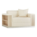 AICO Laguna Ridge Chair and Half in Washed Oak - Furniture Now (CA)