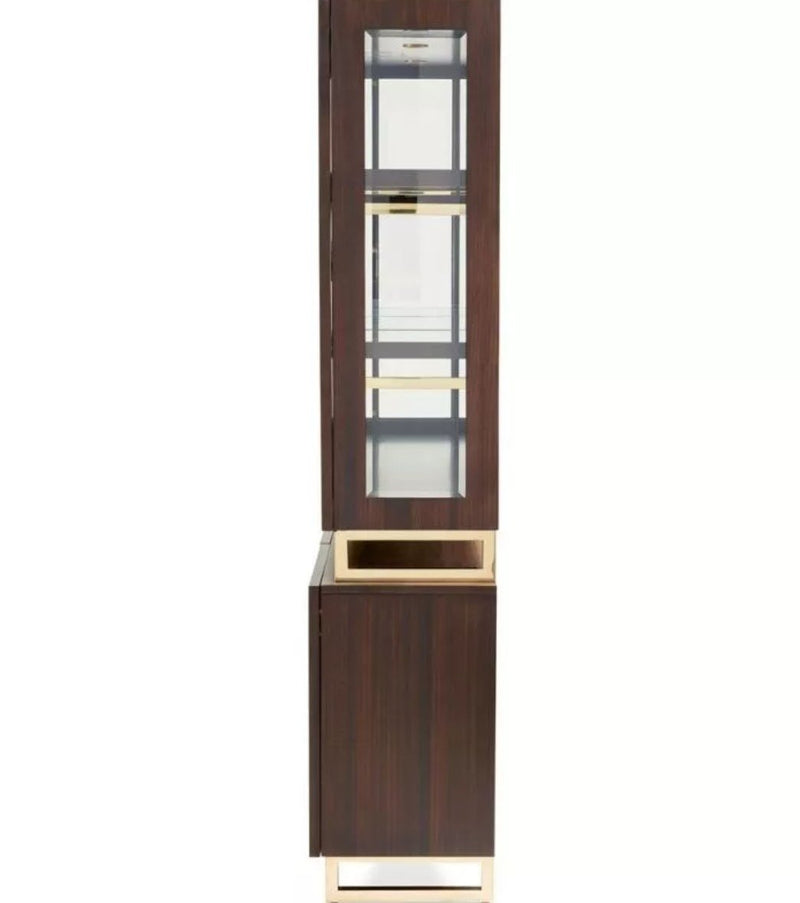 AICO Belmont Place Buffet with China Top in Espresso - Furniture Now (CA)