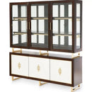 AICO Belmont Place Buffet with China Top in Espresso - Furniture Now (CA)