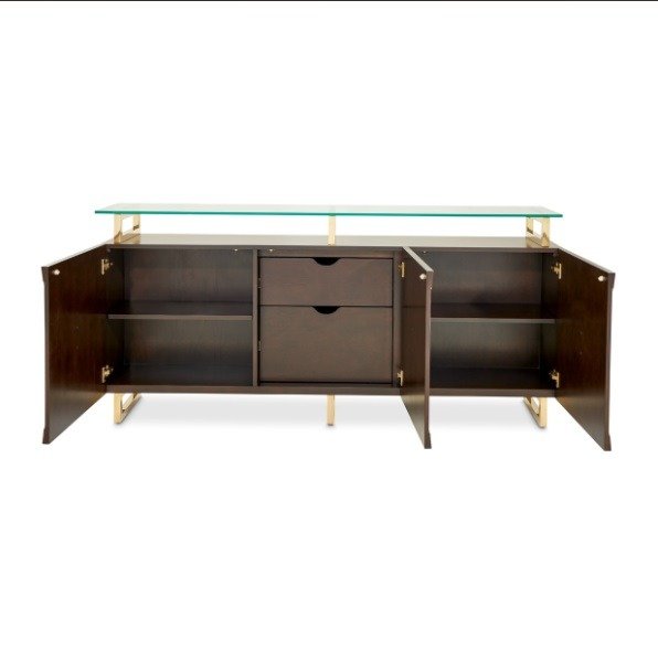 AICO Belmont Place Sideboard in Espresso - Furniture Now (CA)