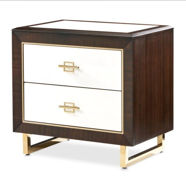 AICO Belmont Place Nightstand in Espresso - Furniture Now (CA)