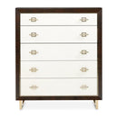 AICO Furniture Penthouse 5 Drawer Chest in Espresso - Furniture Now (CA)