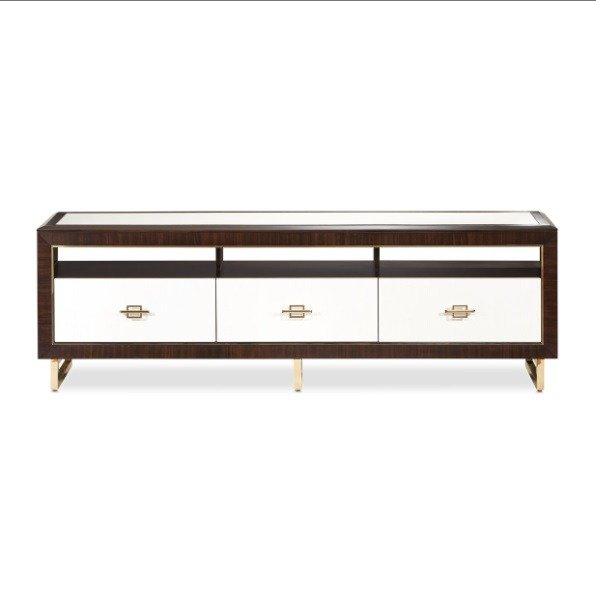 AICO Belmont Place Media Cabinet in Espresso - Furniture Now (CA)