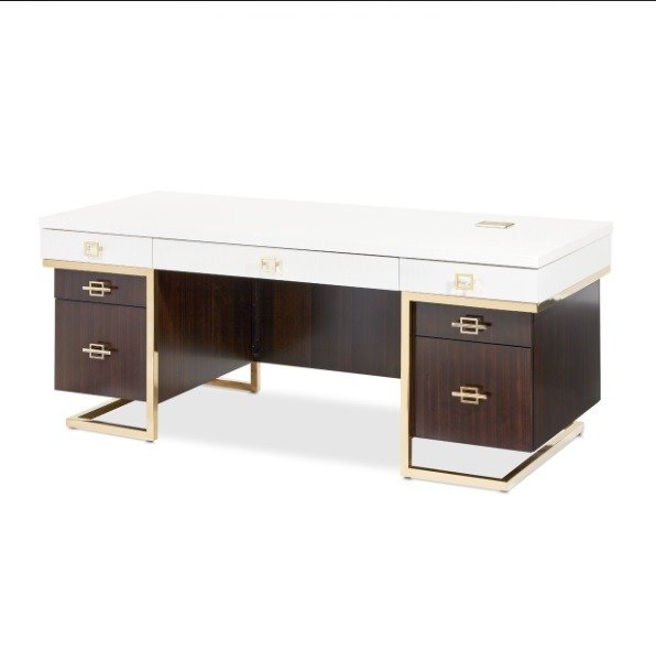 AICO Belmont Place Desk in Espresso - Furniture Now (CA)