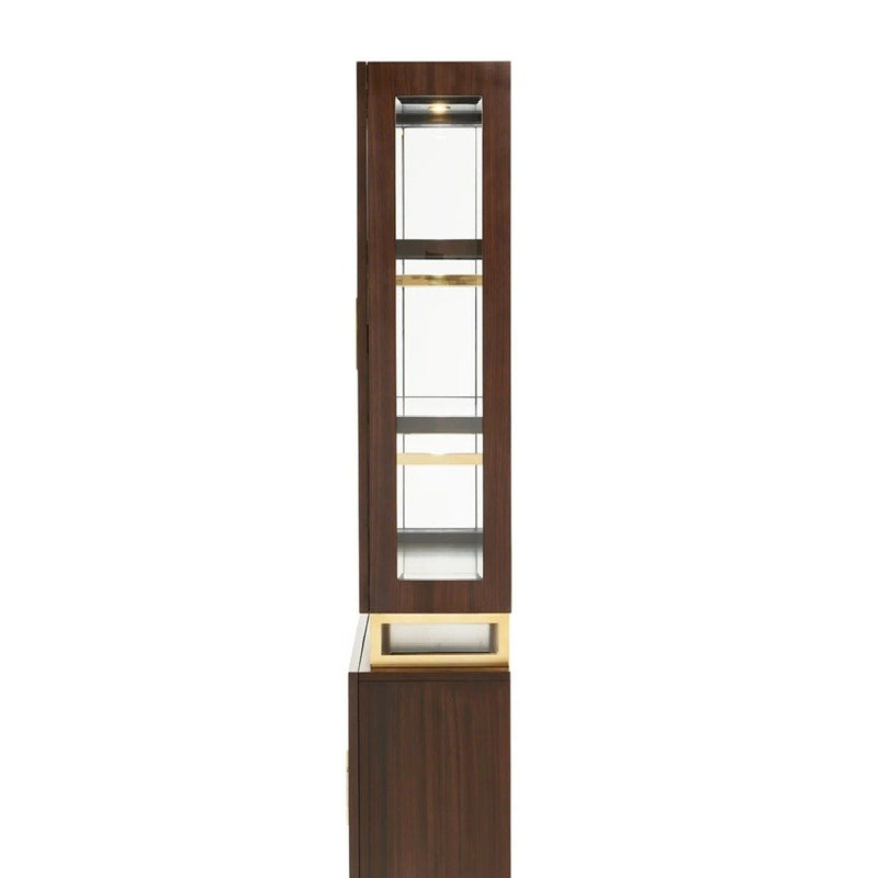 AICO Belmont Place Display Cabinet in Espresso - Furniture Now (CA)