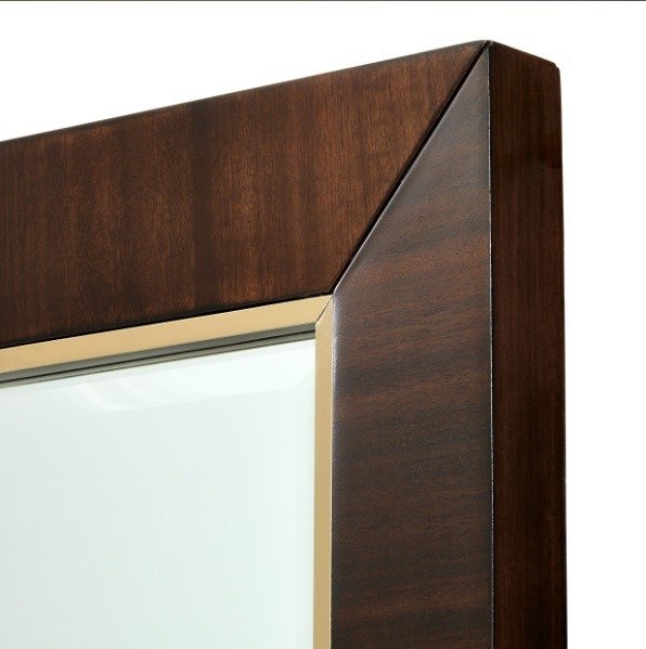 AICO Belmont Place Wall Mirror in Espresso - Furniture Now (CA)