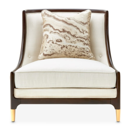 AICO Furniture Belmont Place Accent Chair in Espresso - Furniture Now (CA)