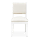 AICO Furniture Palm Gate Side Chair (Set of 2) in Cloud White - Furniture Now (CA)