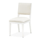 AICO Furniture Palm Gate Side Chair (Set of 2) in Cloud White - Furniture Now (CA)