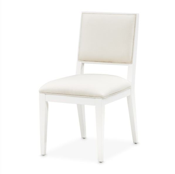AICO Furniture Palm Gate Side Chair (Set of 2) in Cloud White - Furniture Now (CA)