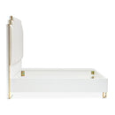 AICO Furniture Palm Gate California King Platform Bed in Cloud White - Furniture Now (CA)