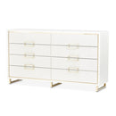 AICO Furniture Palm Gate Dresser in Cloud White image