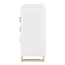 AICO Furniture Palm Gate Dresser in Cloud White - Furniture Now (CA)