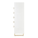 AICO Furniture Palm Gate 6 Drawer Chest in Cloud White - Furniture Now (CA)