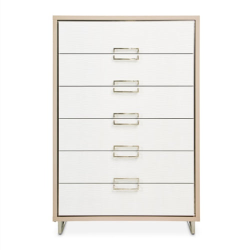 AICO Furniture Palm Gate 6 Drawer Chest in Clay - Furniture Now (CA)
