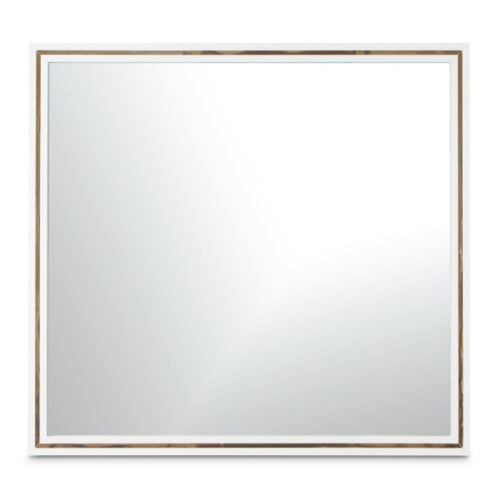AICO Furniture Palm Gate Wall Mirror in Cloud White - Furniture Now (CA)